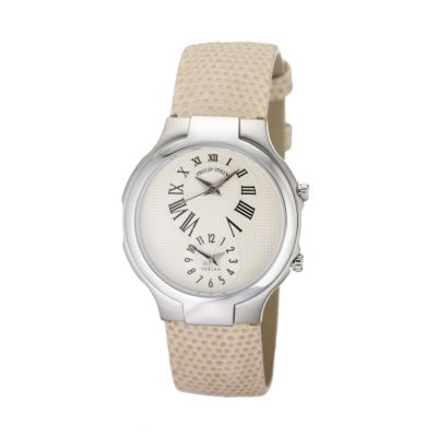Philip Stein ladies' cream leather strap watch - Product number 5808685