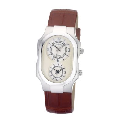 Philip Stein men's tan leather strap watch - Product number 5808723