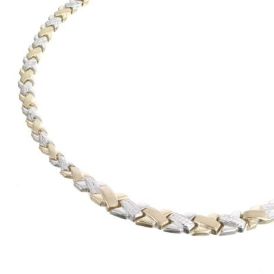 Unbranded 9ct Two Colour Gold Collar Necklace