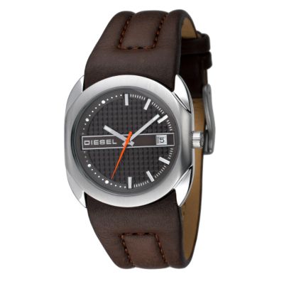 Diesel Men's Brown Leather Strap Watch