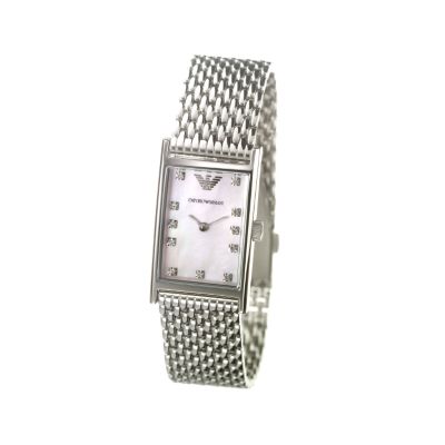 Emporio Armani ladies' pink mother of pearl diamond watch - Product number 5816041