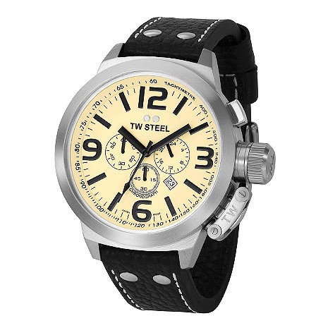 TW Steel Canteen Style men's 50mm chronograph watch