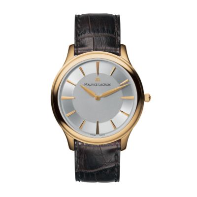 Maurice Lacroix Classique men's brown leather strap watch - Product number 5822491