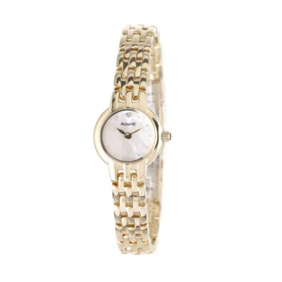 Accurist ladies' gold-plated bracelet watch - Product number 5825024