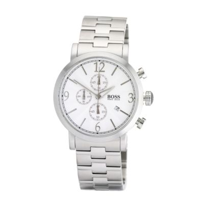 BOSS men's stainless steel chronograph bracelet watch