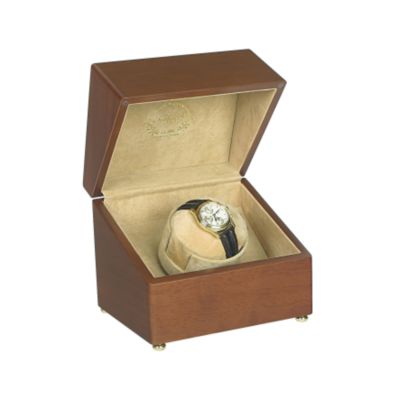 Satin walnut mono watch winder (watches not included) - Product number 5833264