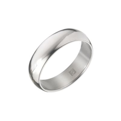 Palladium super heavy 6mm court wedding ring