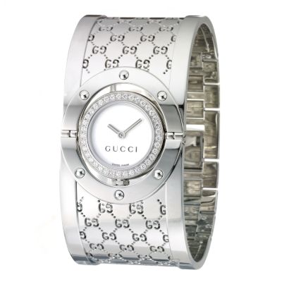 Gucci Twirl ladies' mother of pearl and 37 diamond watch