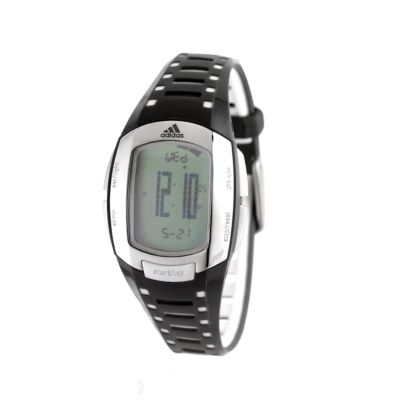 Adidas Fitness Ladies' Black And Silver Digital Strap Watch - Product number 5846927