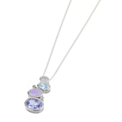 Sterling silver cubic zirconia pendant - Product number 5860164