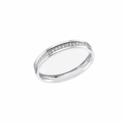 Ladies' 18ct white gold diamond wedding ring