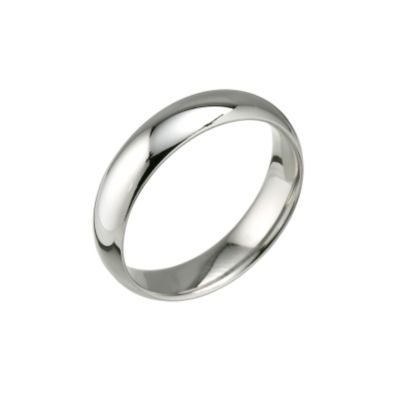 Palladium super heavy 5mm court wedding ring