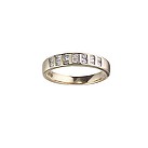 Ladies' 18ct gold quarter carat diamond wedding ring