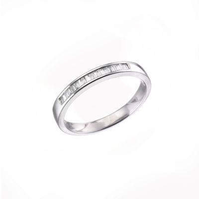 Ladies' platinum  fifteen point diamond wedding ring - Product number 5891272