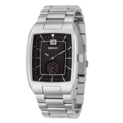 DKNY men's stainless steel bracelet watch