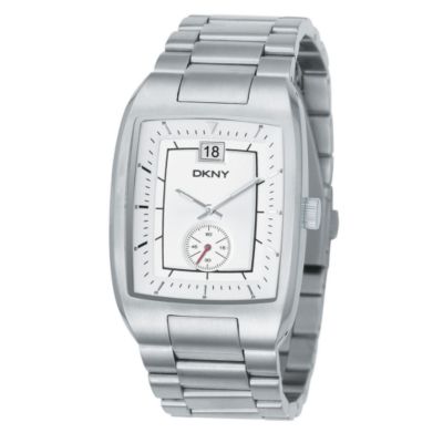 DKNY men's stainless steel bracelet watch