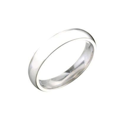 Unisex Palladium 4mm Wedding Ring
