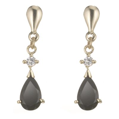9ct Gold Sapphire Drop Earrings - Product number 5907993