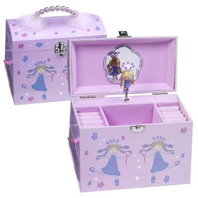 Girl's Pink Pearl Handled Jewellery Box at H. Samuel