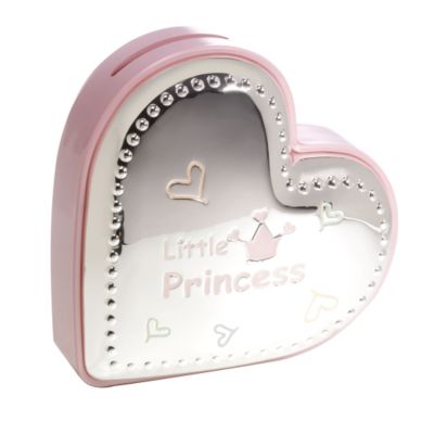 Little Princess Heart Shaped Money Box at H. Samuel