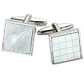 Square Mother of Pearl Mosaic Cufflinks