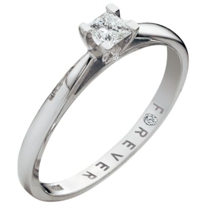 Forever Platinum 0.20pt Diamond Solitaire Ring - Product number 5919118