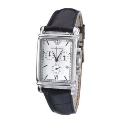 Emporio Armani men's leather strap watch - Product number 5922917