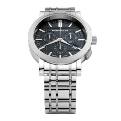 Burberry menâ€™s stainless steel chronograph watch