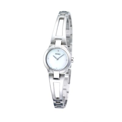 Seiko Ladies Mother of Pearl Semi-bangle Watch