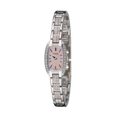 Ladies`Stone-Set Bracelet Watch