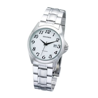 Sekonda Men's Round White Dial Bracelet Watch