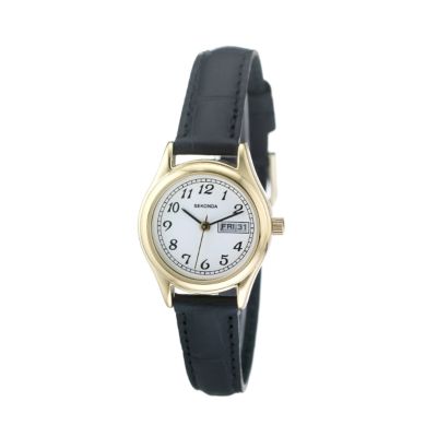 Sekonda Ladies`Black Strap Watch