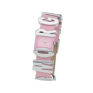 Ladies`Pink Strap Watch