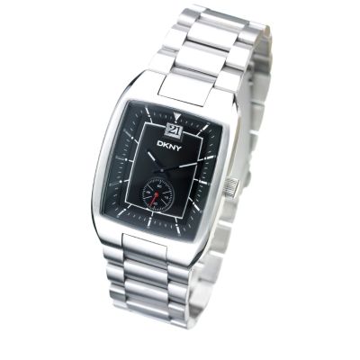 DKNY Men's Rectangular Black Dial Bracelet Watch