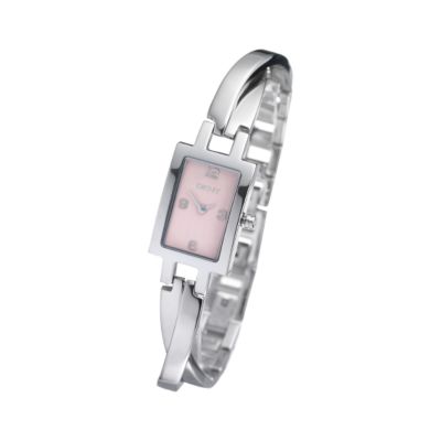 DKNY Ladies' Pink Dial Bangle Watch