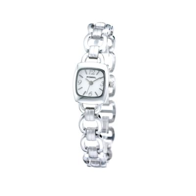 Fossil Ladies' Silver Dial Bracelet Watch