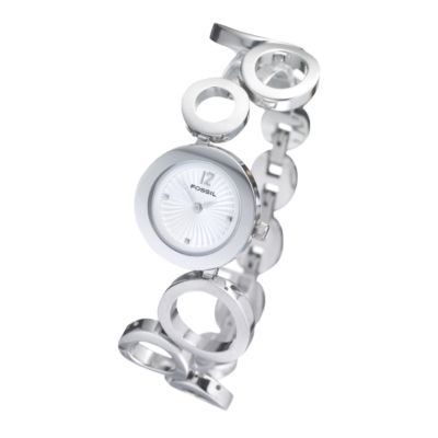 Fossil Ladies`Silver Bracelet Watch