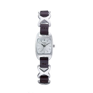 Fossil Ladies`Brown Leather Strap Watch