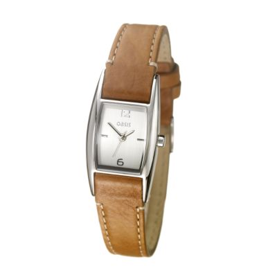 Oasis Ladies`Tan Strap Watch