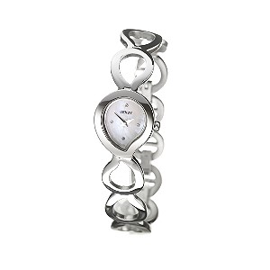 Seksy Ladies`White Teardrop Dial Bracelet Watch