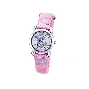 JK Girl's Me To You Teddy Bear Pink Velcro Strap Watch - Product number 5937477