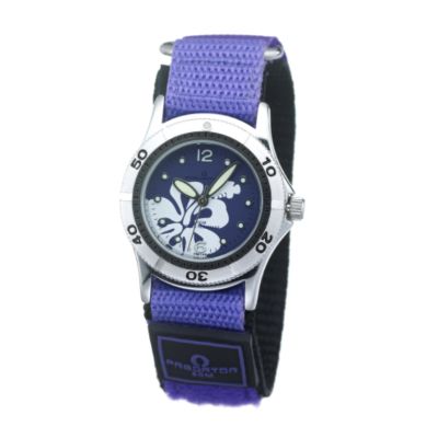 JK Child's Predator Purple Velcro Strap Watch