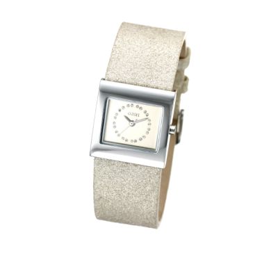 Oasis Ladies' Wide Gold Strap Watch