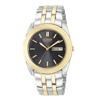 Citizen Men` Black Dial Bracelet Watch