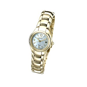 Ladies`Gold-plated Mother of Pearl Dial Watch