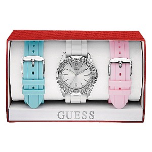 Guess Ladies`Interchangeable Strap Watch