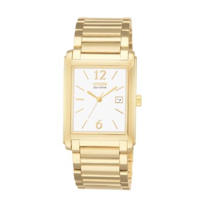 Citizen Eco-drive Men's Gold-plated Bracelet Watch