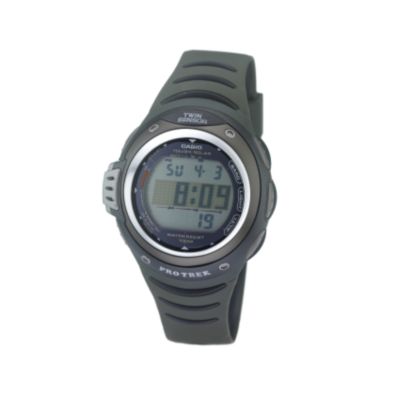 Men` Digital Dial and Black Strap Watch