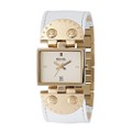 Michael Kors Ladies' White Leather Strap Watch White Dial