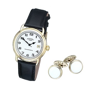 Rotary Mens Watch and Cufflink Set